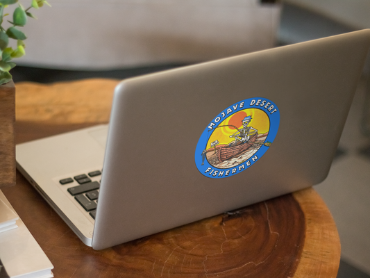 Mojave Desert Fishermen Sticker