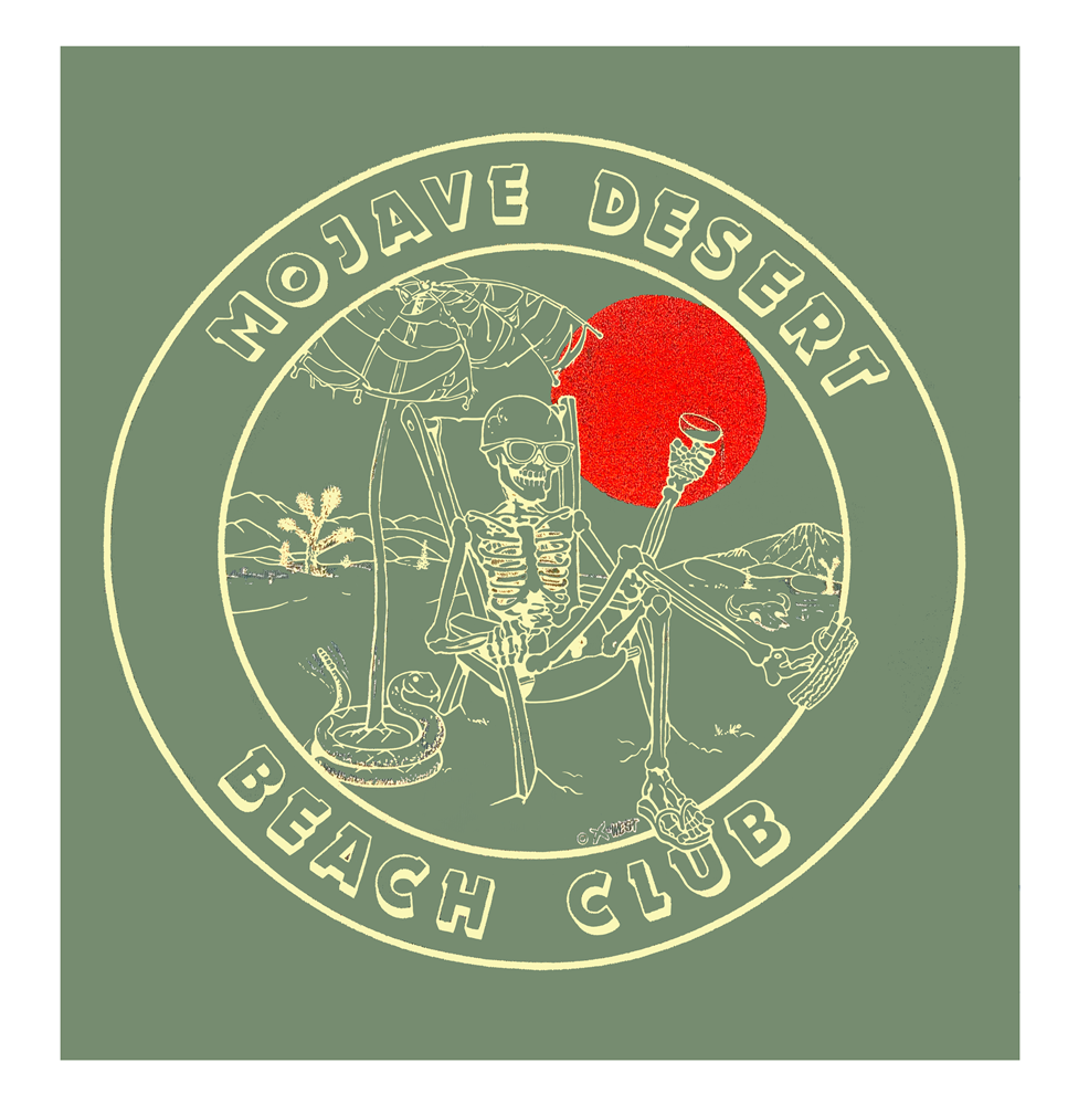 Mojave Desert Beach Club T Shirt Vintage Art