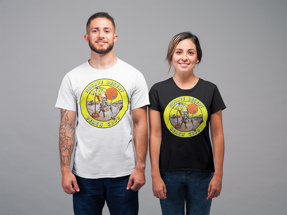 Mojave Desert Beach Club T Shirt Vintage Art